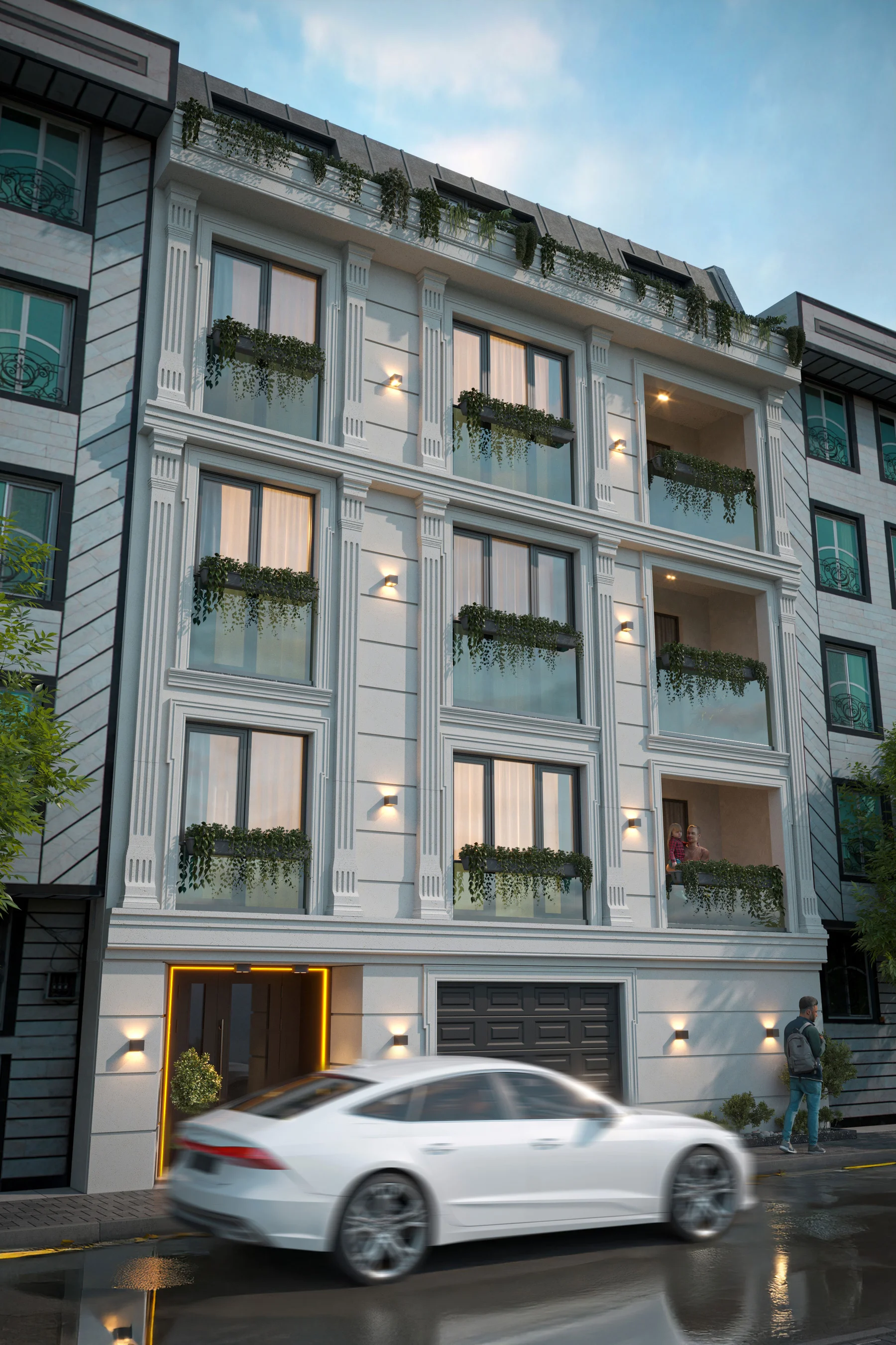 Mehmet Bey Apartmanı cephe render görseli
